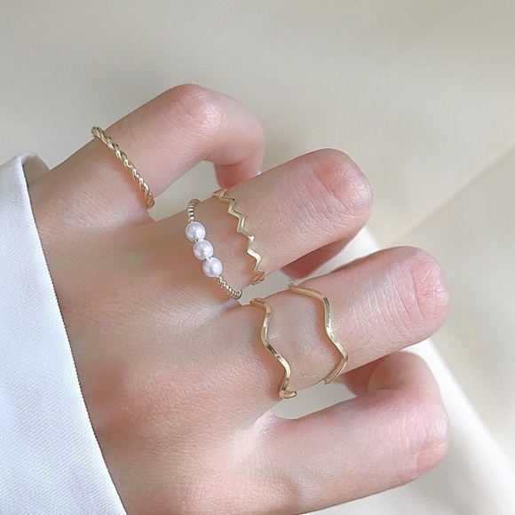 5pcs fashion rings - Picture 2 of 4